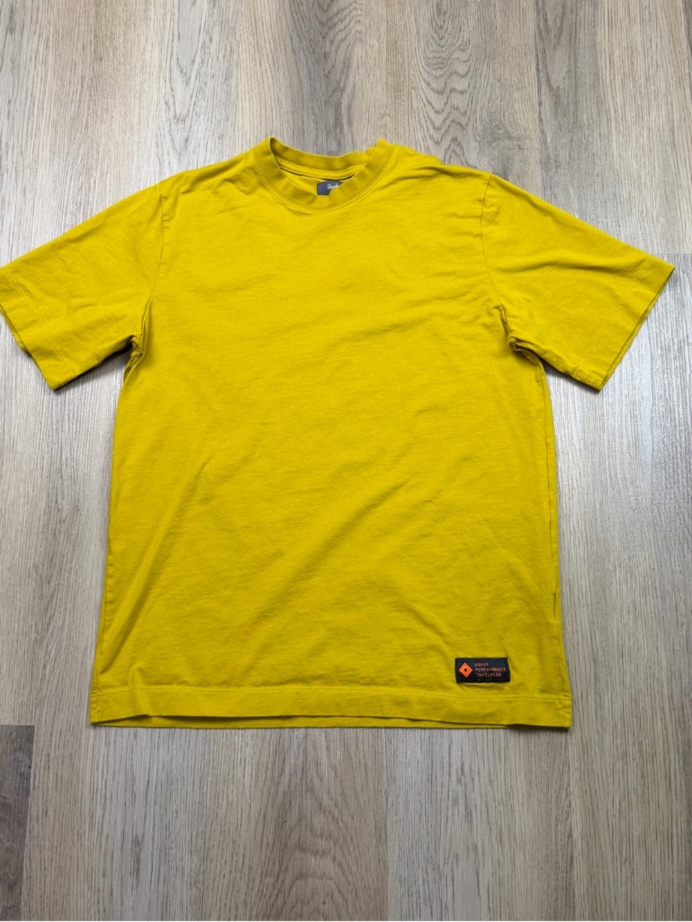 Rapha shirt men’s size S yellow cycling outdoor Austin Texas
